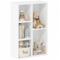Ginger Home Children's Wooden Bookshelf with 5 Compartments Ginger Home Children's Wooden Bookshelf with 5 Compartments