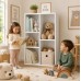 Ginger Home Children's Wooden Bookshelf with 5 Compartments