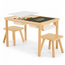 Ginger Home Комплект Активна маса 5 в 1 с кутии за съхранение и 2 стола