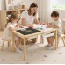 Ginger Home 5-in-1 Activity Table Set with Storage Bins and 2 Chairs