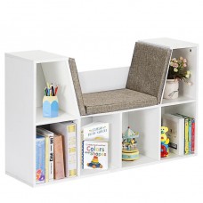 Ginger Home 3 in 1 Toy Storage, Seating Bench and Bookshelf