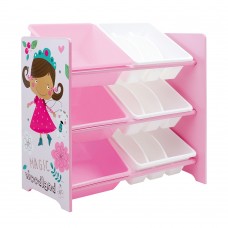 Ginger Home Children's Toy organizer with 6 storage boxes Dreams