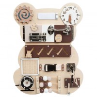 Ginger Home Дървен Бизи Борд Мече