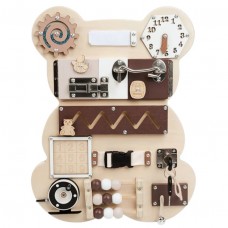 Ginger Home Дървен Бизи Борд Мече