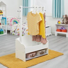 Ginger Home Детска дървена стойка за дрехи White-Grey 