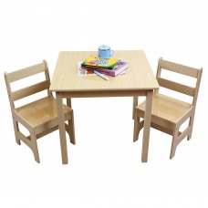 Ginger Home Children's wooden set Table with 2 Nature