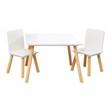 Ginger Home Children's wooden set Table with 2 Chairs