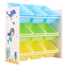 Ginger Home Детски органайзер-етажерка с 9 кутии за съхранение Русалка