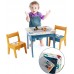 Ginger Home Children's wooden set Table with 2 Chair and storage compartment Ghosts