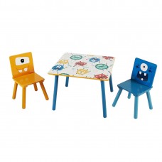 Ginger Home Children's wooden set Table with 2 Chairs Ghousts
