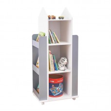 Ginger Home Детска въртяща се секция Rocket на 4 нива White-Grey