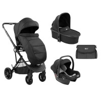 Kikka Boo Baby Stroller 3 in 1 Cherie Black Kikka Boo Baby Stroller 3 in 1 Cherie Black