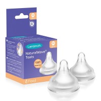 Lansinoh Силиконов биберон NaturalWave 3м+