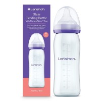 Lansinoh Feeding Bottle with natural Wave Teat 240ml Lansinoh Feeding Bottle with natural Wave Teat 240ml