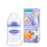Lansinoh  Baby Feeding Bottle with natural Wave Teat 160ml 