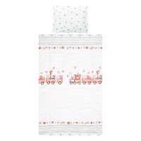 Lorelli 3-elements Cosy Bedding Set Grey Train Lorelli 3-elements Cosy Bedding Set Grey Train