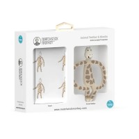 Matchstick Monkey Teether & muslin gift set Gigi Giraff