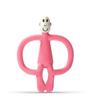 Matchstick Monkey Чесалка с апликатор Monkey Teether розова Matchstick Monkey Чесалка с апликатор Monkey Teether розова
