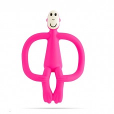 Matchstick Monkey Чесалка с апликатор Original Monkey Teething Toy Розова