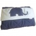 Minene Cosy Foot Muff Blue Elephant
