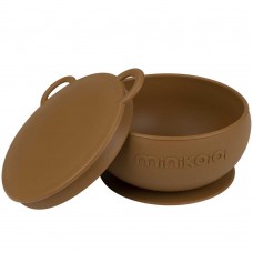 Minikoioi Силиконова купа с вакуум и капак кафява
