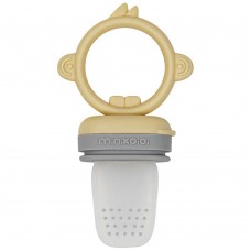 Minikoioi Силиконова залъгалка Pulps  за плодове и зеленчуци Yellow - Grey