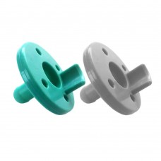Minikoioi Basics-Soother Set Aqua Green - Powder Grey
