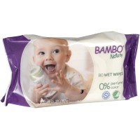 Bambo Nature Бебешки мокри кърпички без аромат, 80 броя