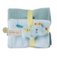 Nici Gift Set Rhino Manuffi Soft Toy and Muslin cloth - 2 pcs. Nici Gift Set Rhino Manuffi Soft Toy and Muslin cloth - 2 pcs.