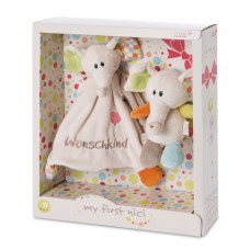 Nici Gift Set Elephant Dundi Soft Toy and Comforter