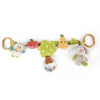 Nici Pram rattle chain Rabbit and Owl