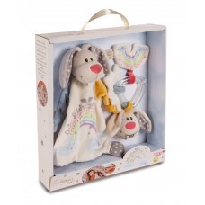 Nici Gift Set Comforter and rattle ring Guardian Bunny