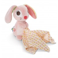 Nici Cuddly Toy 3D with Muslin Cloth Rabbit Hopsali