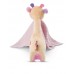 NICI Мека 3D играчка Жирафчето Сасума с муселинова кърпичка 13 см