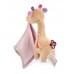 NICI Мека 3D играчка Жирафчето Сасума с муселинова кърпичка 13 см