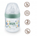 Nuk for Nature Шише PP Temperature Control със силиконов биберон 0м+ S, 150мл. Зелено