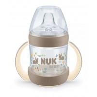 Nuk for Nature Шише за сок PP Temperature Control със силиконов накрайник 6+м. 150 мл Бежово Nuk for Nature Шише за сок PP Temperature Control със силиконов накрайник 6+м. 150 мл Бежово