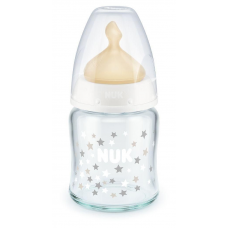 Nuk First Choice Temperature Control Glass Bottle 120ml, White