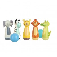 Orange Tree Toys Детски дървен Боулинг Животни от Джунглата Orange Tree Toys Детски дървен Боулинг Животни от Джунглата