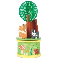 Orange Tree Toys Woodland musical carousel