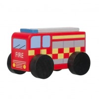 Orange Tree Toys Дървена пожарна кола
