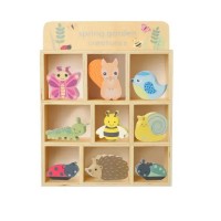 Дървен комплект дървени животни Spring Garden