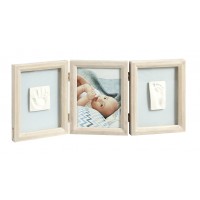 Baby Art Double Print Frame Classic Light Grey