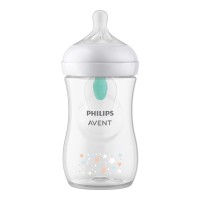 Philips Avent  Шише за хранене Natural Response 260 мл. с клапа AirFree Звезди и Мече