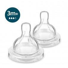 Philips Avent Anti-colic Baby Bottle Nipple 3m+, Flow 3