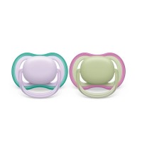 Philips Avent Ultra Air pacifier 0-6m Purple - Green Philips Avent Ultra Air pacifier 0-6m Purple - Green