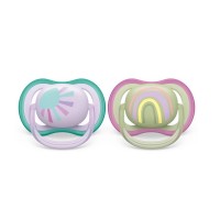 Philips Avent Ultra Air pacifier 0-6m Rainbow - Sun Philips Avent Ultra Air pacifier 0-6m Rainbow - Sun