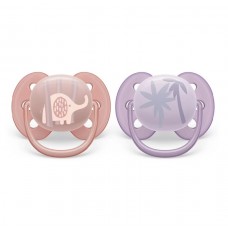 Philips Avent Ultra soft pacifiers 0-6m Palm - Elephant