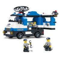 Sluban Mobile Police Station Building Kit, 265 Pieces