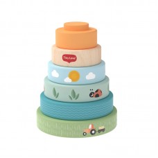 Tiny Love Дървена кула за подреждане Farmers Funday, 6 м+ 